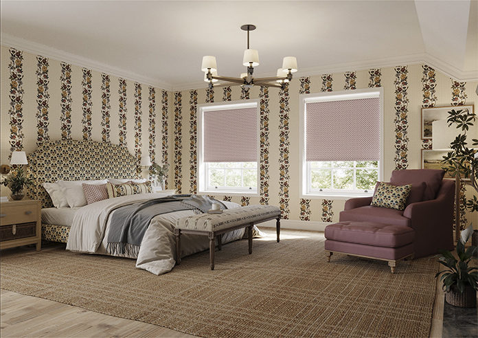 Scallop and Bud, Mulberry - Twist&Fit Roller Blind - Image 7